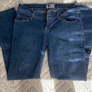 Dark wash skinny jeans